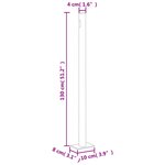 vidaXL Auvent latéral rétractable Marron 220x600 cm