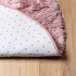 vidaXL Tapis Shaggy à poils longs NAVARRA rose poudré 100x100 cm