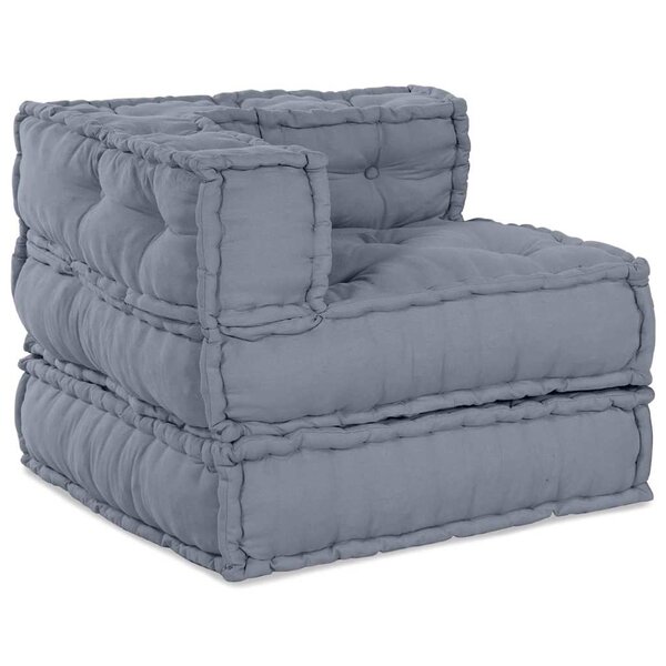 vidaXL Coussin 4 Pièces Gris 70 x 70 x 54 cm Polyester