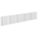 vidaXL Lit surélevé à gabion Acier galvanisé 450x30x90 cm