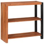 vidaXL Étagère Marron 80 x 30 x 75 cm Bois d'acacia massif