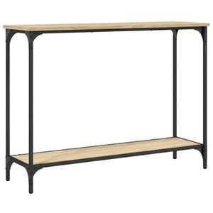 vidaXL Table console chêne sonoma 101x30 5x75 cm bois d'ingénierie