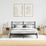 vidaXL Cabinet de chevet 2 Pièces Chêne Sonoma 50 x 34 5 x 50 cm.