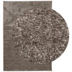 vidaXL Tapis ISTAN à poils longs aspect brillant gris 120x170 cm