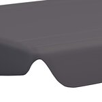 vidaXL Toit rechange balançoire anthracite 150/130x105/70 cm
