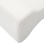 vidaXL Knee Pillow Blanc Polyester 26 x 21 5 x 15 cm