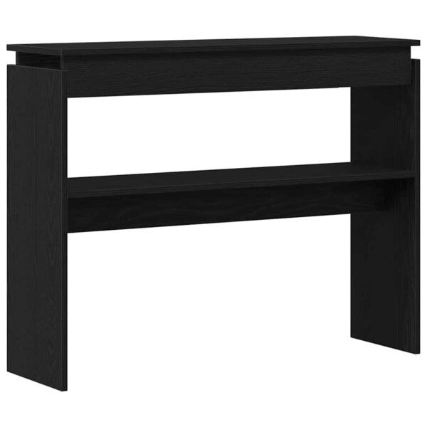 Table console vidaXL Chêne noir 80x30x102 cm en bois d'ingénierie