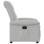 vidaXL Fauteuil inclinable gris nuage tissu