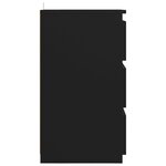 vidaXL Table de chevet Noir 40x35x62 5 cm Aggloméré