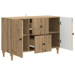 vidaXL Meuble TV Chêne artisanal 89 x 34 5 x 60 cm Bois d'ingénierie