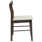 vidaXL Chaise de salle à manger 2 Pièces Marron foncé et lumière