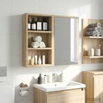 vidaXL Armoire murale de salle de bain Chêne Sonoma 30 x 10 x 50 cm