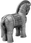 Monnaie TROJAN HORSE Shadows of Myths 2 Oz Argent 2000 Francs Cameroon 2026 (PRÉCOMMANDE)