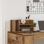 vidaXL Organisateur de Bureau Chêne Ancien 44.5x24x25 cm Bois Techniques