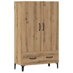 vidaXL Buffet chêne artisanal 70x31x115 cm bois d'ingénierie