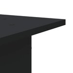 vidaXL Supports pour plantes 2 Pièces noir 30x30x95 cm bois d'ingénierie