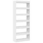 vidaXL Bibliothèque Blanc 80 x 30 x 198 cm Bois d'ingénierie