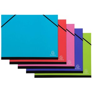 Carton À Dessin À Élastiques Iderama 28x38 Cm Pour Format B4 - Couleurs Assorties - X 5 - Exacompta