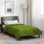 vidaXL Duvet d'été simple Vert 220 x 155 cm Microfibre