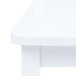 vidaXL Chaises à manger lot de 4 blanc bois d'hévéa massif