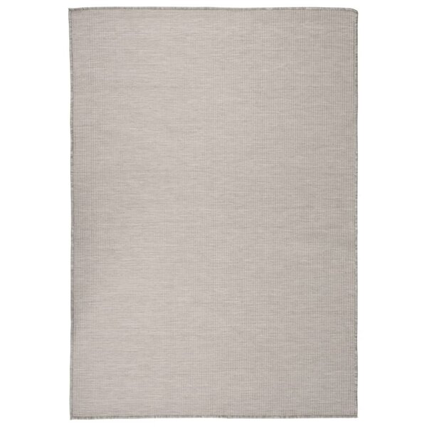 vidaXL Tapis à tissage plat d'extérieur 160x230 cm Taupe