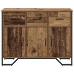 vidaXL Buffet avec tiroir Bois ancien 97 x 32 5 x 74 5 cm