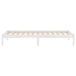 vidaXL Cadre de lit sans matelas blanc bois massif 90x200 cm