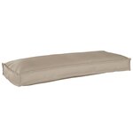 vidaXL Coussins de palette pour banc 2 Pièces Taupe 100x40x8 cm Tissu Oxford