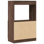 vidaXL Buffet haut chêne marron 63x33x100 cm bois d'ingénierie