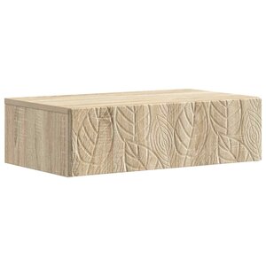 vidaXL Table d'appoint murale Chêne Sonoma 87 5 x 34 5 x 17 cm