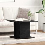 vidaXL Table basse Chêne noir 55 5 x 55 5 x 40 cm Bois d'ingénierie