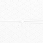 vidaXL Coussin pour jambes Uni Blanc 52 x 20 x 12 cm