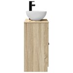 vidaXL Meuble de salle de bain avec évier Chêne Sonoma 54 x 35 x 83 cm