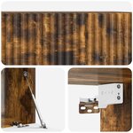 vidaXL Meuble TV mural 59 5 x 41 x 30 cm Chêne fumé Bois d'ingénierie