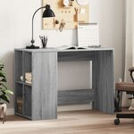 vidaXL Bureau sonoma gris 102x50x75 cm bois d'ingénierie