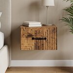vidaXL Cabinet de chevet mural Bois ancien 34 5 x 33 x 20 cm