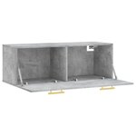 vidaXL Armoire murale gris béton 100x36 5x35 cm bois d'ingénierie