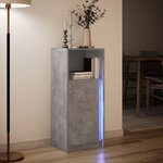 vidaXL Buffet avec LED gris béton 42 5x34x100 cm bois d'ingénierie