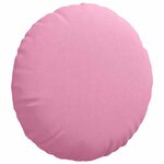 vidaXL Coussins de siège 2 Pièces Rose Ø40 x 13 cm tissu