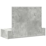 vidaXL Table de Toilette Gris 100 x 40 x 70 cm Bois d'ingénierie