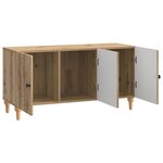 vidaXL Meuble TV 99 x 34 5 x 50 cm Chêne artisanal Bois d'ingénierie