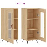 vidaXL Buffet Chêne sonoma 34 5x34x90 cm Bois d'ingénierie