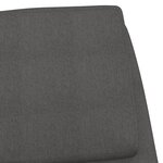 vidaXL Chaise de relaxation Gris foncé Tissu