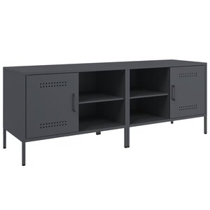vidaXL Meubles TV 2 Pièces anthracite 68x39x50 5 cm acier
