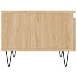 vidaXL Table basse chêne sonoma 50x46x35 cm bois d'ingénierie
