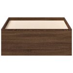 vidaXL Cadre de lit sans matelas chêne marron 90x190 cm