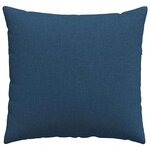 vidaXL Coussins de canapé 2 Pièces Bleu 50 x 50 cm tissu