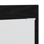 vidaXL Porte-manteau mural avec étagère avec stockage avec miroir Chêne Noir 90 x 10 x 50 cm