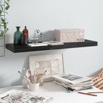 vidaXL Étagère murale flottante Noir brillant 80x23 5x3 8 cm MDF