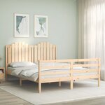 vidaXL Cadre de lit sans matelas 160x200 cm bois massif